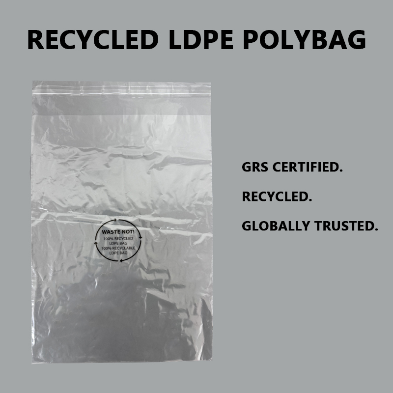GRS сертифицирани рециклирани LDPE поли кеси